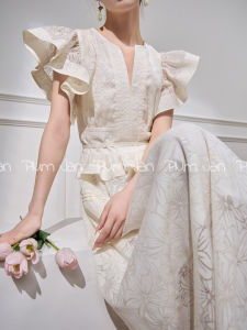 Stunning French Style White Summer Dress Womens High Waist Gathered Skirt H-Line Sleeveless Tea Break Slimming Long Dress