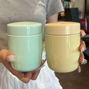 Portable Mini Insulated Stainless Steel 304 New 2025 Version Slow Cook Cup High Aesthetic Value Office Breakfast Cup