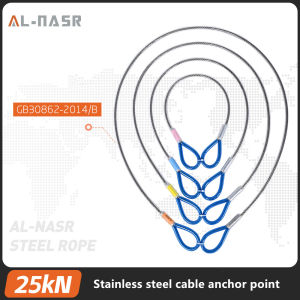 Stainless Steel Cable Anchor Point Outdoor High-Altitude Work Multifunctional Protective Equipment Through Wall Anchor Point