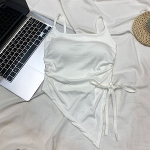 Áo Ba Lỗ Nữ Mùa Hè Pure Desire Thiết Kế Không Đều Khoét Sâu Bên Trong Có Đệm Ngực Áo Ba Lỗ Nữ Dài Ngắn Ôm Vừa Vặn