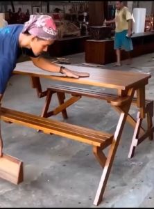 kursi jati serbaguna kursi lipat kursi teras meja makan lipat sofa