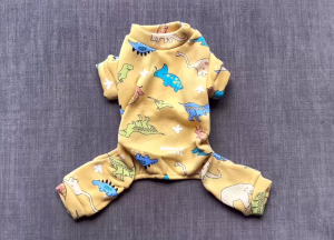 ÁO THUN NỈ KHỦNG LONG DỄ THƯƠNG TỪ 1-5KG DÀNH CHO THÚ CƯNG CHÓ MÈO