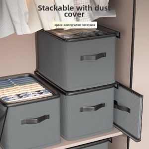 Foldable Clothes Drawer Box With Lid