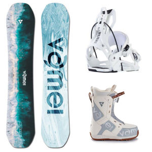 Vamei Snowboard Veneer Suit Mens and Womens All-around Board Flat Flower Board Full Set Flow Quick-Wear Holder Snowshoes