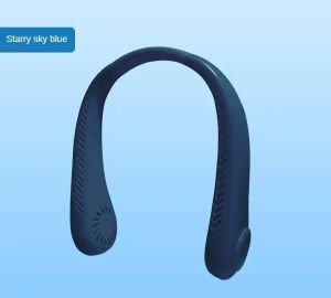 New Mini Neck Mounted Fan Portable Bladeless Neck Rechargeable Air Cooler 3 Speed Mini Summer Sports Fan Outdoor USB Charging