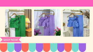 Kids Coords Pants & Top Set for Girls 5-8 Yrs | Terno Outfit Shirt and Pants Fashionable Casual OOTD for Kids