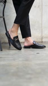 Marelli Sandal Slip On Pria Semi Formal With Metal Buckle MRL-EW 003