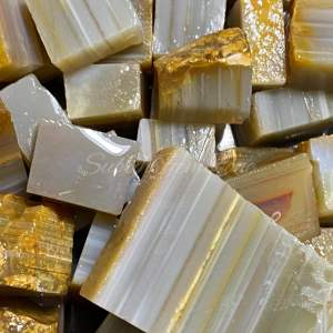 Bahan batu akik cempaka motif / natural batu akik cempaka / lempengan bahan batu akik