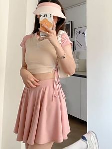 MC RK1780 Rok Pendek Bawahan Wanita Korea Elastis Mini Skirt Olahraga Fashion Korea Short Skirt Mini