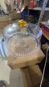 TEMPAT KUE / RAK KUE / CAKE TRAY BULAT BENING CANTIK FGSTORE