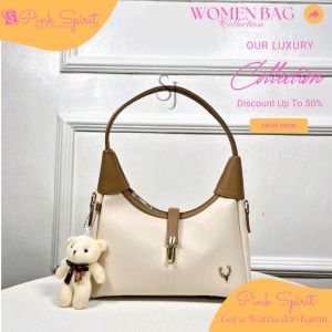 Gilsha Tas Selempang Tas Bahu Wanita Trendy Tas Shoulder Bag Tas Cewek Terburu Slingbag Tas  Perempuan Mewah Kekinian Free Gantungan