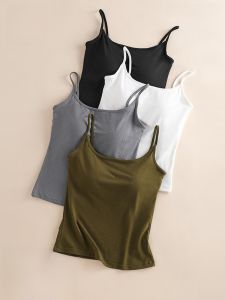 MiiOW | Áo vest nữ MiiOW Modal không dây chạy cốc mùa xuân hè 2025 Áo vest cạp cao thường ngày dài vừa phải thường ngày