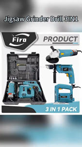 REAIM Power Tools Set 5 IN 1 Circular Saw Power Tool Planer Impact Drill and Jigsaw Power Tool and Angle Grinder Woodworking Tools