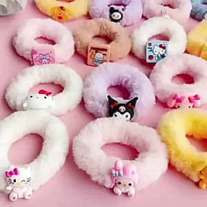 SET 6 PCS ikat rambut labubu kuncir rambut labubu kuncir rambut untuk anak2 maupun dewasa motif labubu viral