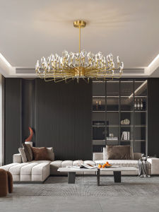 ZHENMEIJU | Luxurious Bronze Crystal Chandelier