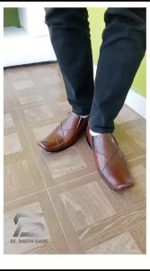 Dhefin79 sepatu pentopel kulit premium pria formal DF3412 Black