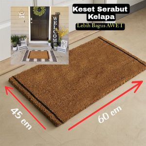 Keset Serabut Kelapa Anti Slip | Kesed Kamar Mandi Teras Rumah