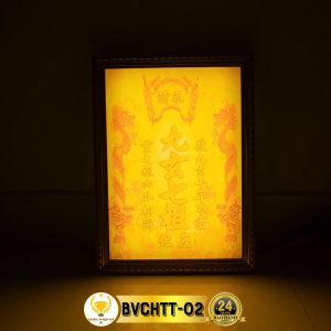 Bài Vị Cửu Huyền Thất Tổ In Tranh Trúc Chỉ CHÂN THIỆN MỸ Trang Trí Bàn Thờ Gia Tiên BVCHTT-02