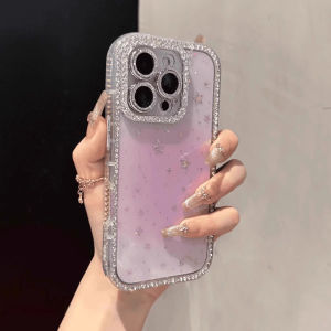 Ốp Lưng Điện Thoại Di Động Bảo Vệ Hình Ngôi Sao Lấp Lánh Màu Sắc Đơn Giản Cho Apple 16ProMax iPhone 17Pro 14plus 13Pro Mẫu Nữ 12