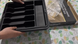 BW-C1285 Rak Organizer Tempat Penyimpanan Alat Makan Sekat Wadah Peralatan Dapur / Sekat Laci