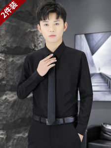 Spring Long Sleeve Black K-Style Shirt: Stylish & Comfortable Business Attire