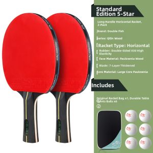 Double Fish | Professional High Elasticity Beginners Children Students Table Tennis Racket