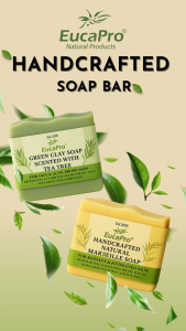 Eucapro Handcrafted Natural Marseille I Green Clay Soap Scented With Tea Tree Soap Bar I [ GIFT WITH PURCHASE]