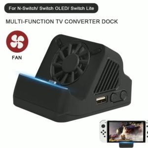 2026 NEW For Switch OLED Console For NS Switch Portable Multifunction TV Projector Charging Dock With Cooling Fan USB 3.0 Port