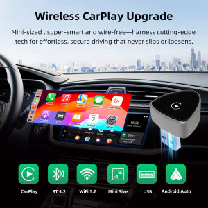Ezonetronics Wireless CarPlay Android Auto Adapter for Factory Wired Car Wireless CarPlay & Android Auto 2 in 1