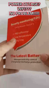 12V 2A Mini UPS Battery Backup 6600mAh with 8-Hour Battery Life 3M Power Cord for WiFi Routers Modems Outdoor Devices