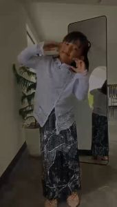 COD Setelan & Atasan Kebaya Anak Perempuan Payet Usia 5 - 12 Tahun Brukat Wisuda Pesta Kartini