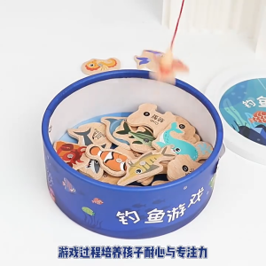 MONPLAY | BỘ CÂU CÁ NAM CHÂM BẰNG GỖ CHO BÉ – ĐỒ CHƠI GIÁO DỤC SỚM * Lưu ý: Đóng túi không hộp