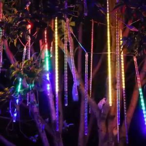 Hot sale SolarPower/Solar/Plug in Meteor Shower Rain Lights LED Outdoor Waterproof Icicle Fairy String Lights