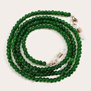 Fashion Beaded Glasses Chain Anti Slip Sunglasses Reading Glasses Lanyard Strap Vintage Face Covering Retainer