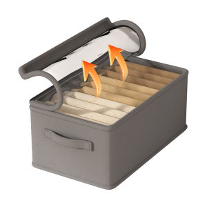 Foldable Fabric Clothing Storage Box Layered Organizer for Pants And Clothes Nordic Style Wardrobe Basket for Home Use