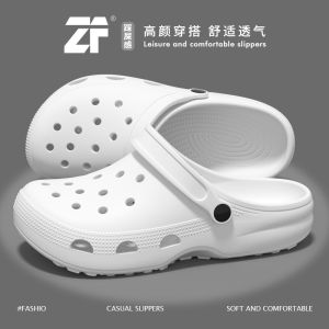 Anti-Slip Hole Hole Shoes for Middle-Aged And Elderly Men Summer New Thick Bottom Outdoor Wearable Slippers for Elderly Women