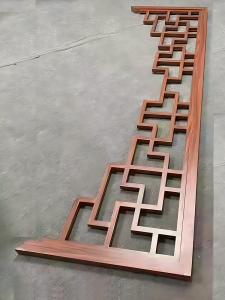 Gỗ Hợp Kim Nhôm Cổ Điển Trung Quốc Mới Kiên Giang Cửa Sổ Mái Vòm Hoa Đường Hầm Lối Đi Cửa Sổ Mái Vòm Treo Trang Trí Nhà Cửa Thủ Công