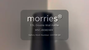 Morries 1.5L Double Wall Kettle MSCJ808DWK