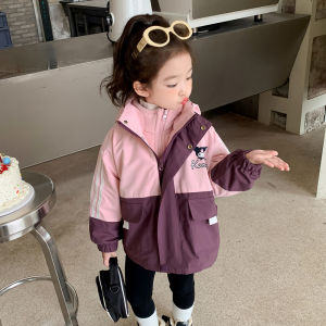 Áo Khoác Ngoài Mùa Đông Dày Cho Bé Gái 2023 Áo Khoác Mùa Đông Ba Trong Một Kuromi Phong Cách Mới Lý Tưởng Cho Các Dịp Thời Tiết Lạnh Và Tiệc Tùng