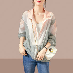 เสื้อคลุมกันแดดผู้หญิง ฤดูร้อน 2025 ใหม่ ไซส์ใหญ่ ลำลอง บาง ใส่สบาย ระบายอากาศได้ดี เสื้อคลุมกันแดดแบบคาร์ดิแกนสำหรับกลางแจ้ง