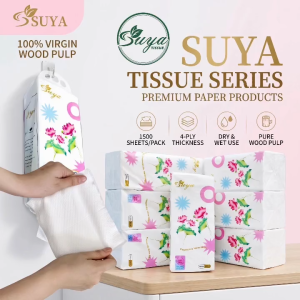 1500sheets SUYA Facial Tissue Eco Friendly Soft Affordable Paper Towel