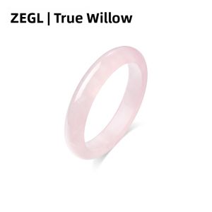 zengliu | Vòng Tay Nữ Thạch Anh Hồng Tự Nhiên Ánh Trăng Trắng