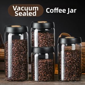 LIKE | Vacuum Airtight Food-Grade Storage Jar Glass Press Type