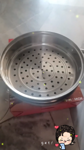 AKIRO Malaysia 28cm Big Size 3 Layers Stainless Steel Glass Transparent Lid Thicken Steamer Soup Cooking Pot Set Periuk Pengukus 045 2L