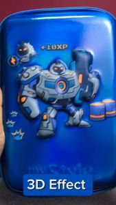 My Style TM 2273 Robot Hardtop Pencil Case Metalic Finishing Material - Pencil Case Multifungsi Laki-Laki