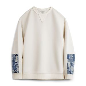 MADEN | Áo Hoodie cổ tròn phong cách Boro Nhật Bản
