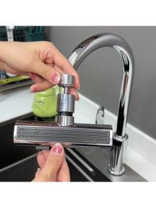 Splash Preventing Non-rainfall Style Rotatable Hot and Cold Kitchen Faucet Nozzle