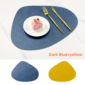 Faux Leather Placemats - Waterproof - Wipe Clean - Heat Resistant - Anti Slip Dining Table Place MatsSuitable for Indoor