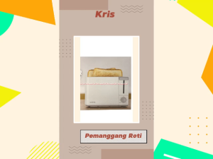 Kris Toaster 2slice Alat Pemanggang Bakar Roti White 650w Tombol Bawah 6tingkat Kematangan Krischef Krisbow Toasters
