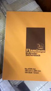 กระดาษกราฟ สมุดกราฟ เขียนแบบ งานช่าง ฉีกได้ A4 ฟรามิงโก้ | KKNT